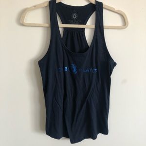 Club Pilates Tank with Metallic Text